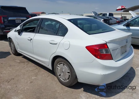 2012 Honda Civic Hf from USA, damaged, VIN 2HGFB2F60CH517117